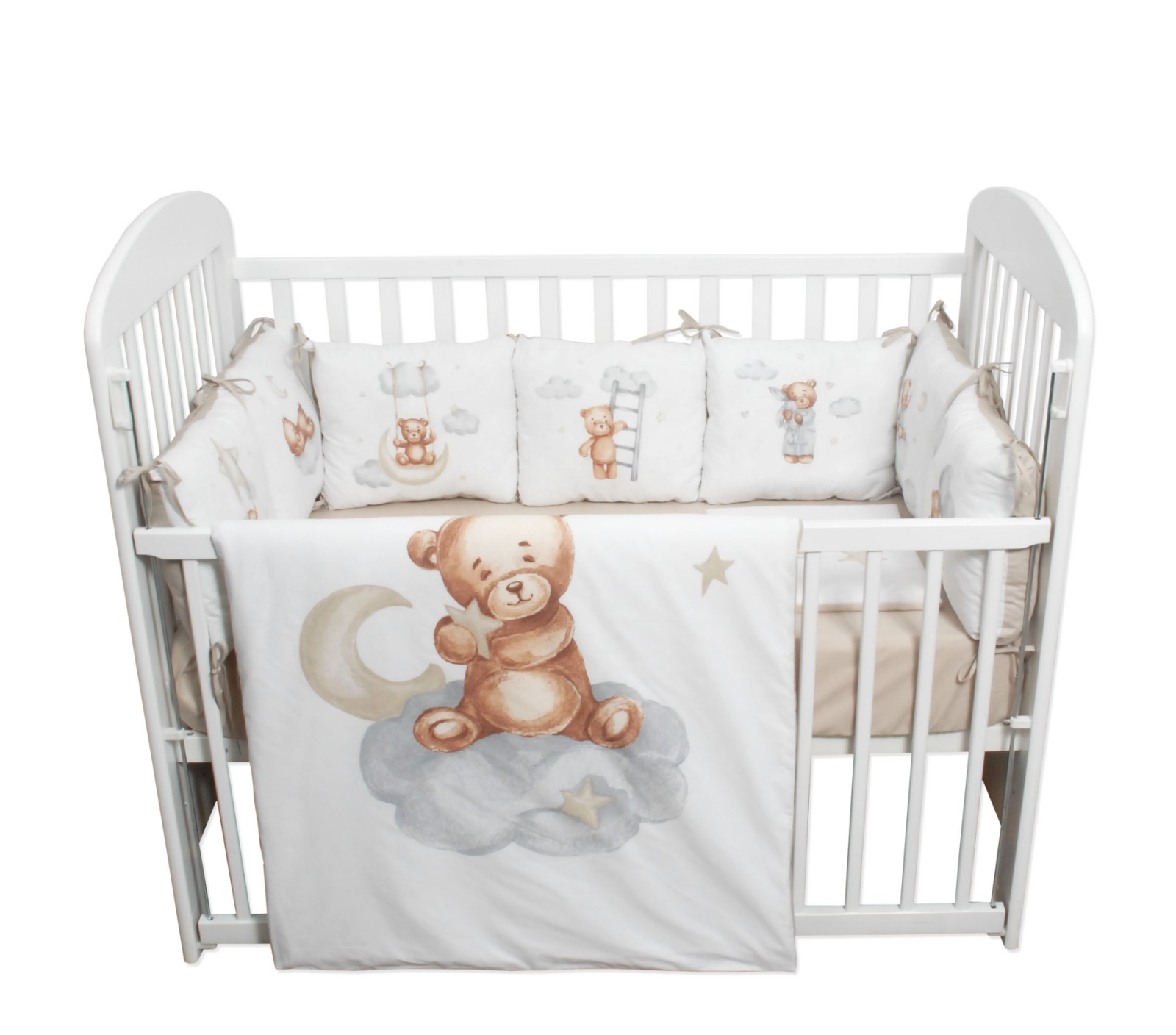 FIM BABY Posteljina za bebe sa jastucima Tedy bež