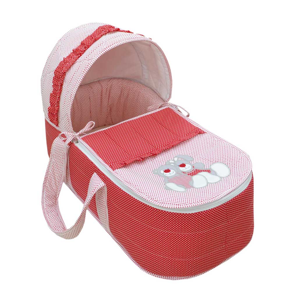 FIM BABY Nosiljka za bebe Meda i Zeka crvena
