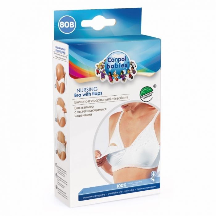 CANPOL BABIES Grudnjak za dojilje Classic 75DD 26/767 beli