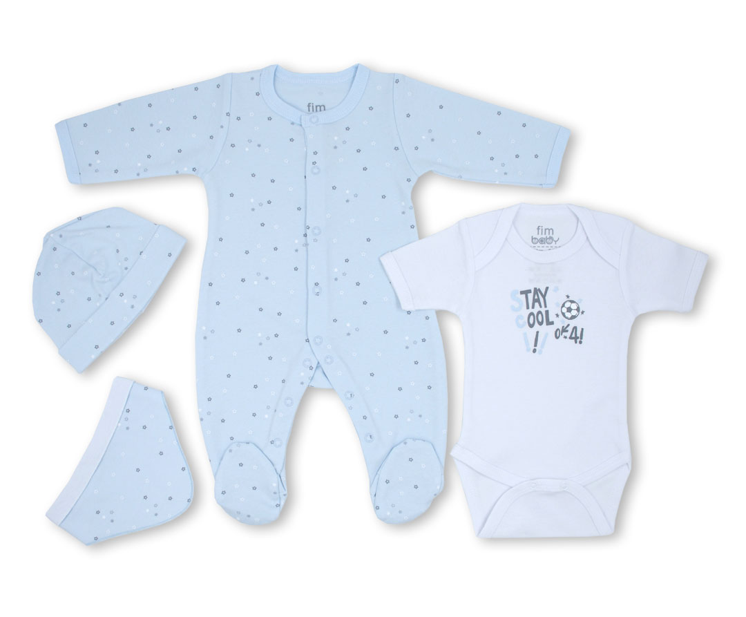 FIM BABY Bebi set Zeka 4/1 Stay Cool plavo-beli