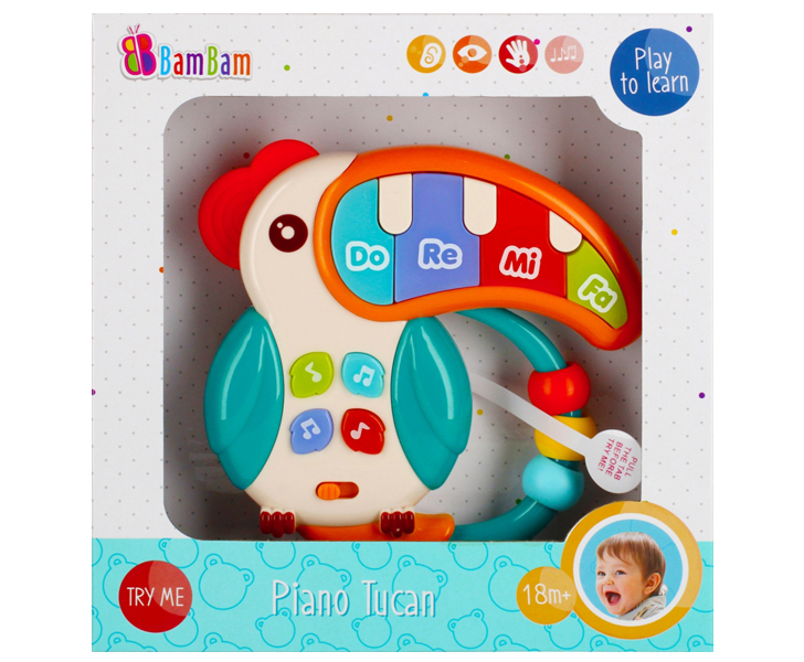 Bam Bam Igračka Baby Klavir Papiga