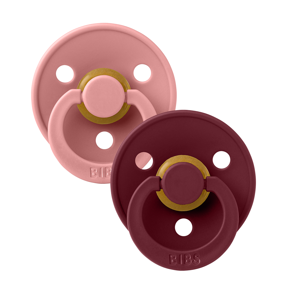 BIBS Cucle, 0-6m, 2 komada, Dusty pink & Elderberry