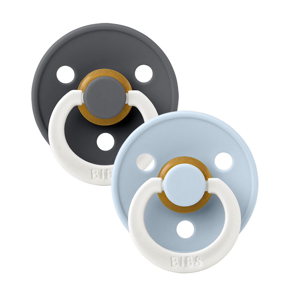 BIBS Cucle, 6-18m, Svetleće, 2 komada, Iron night & Baby Blue night