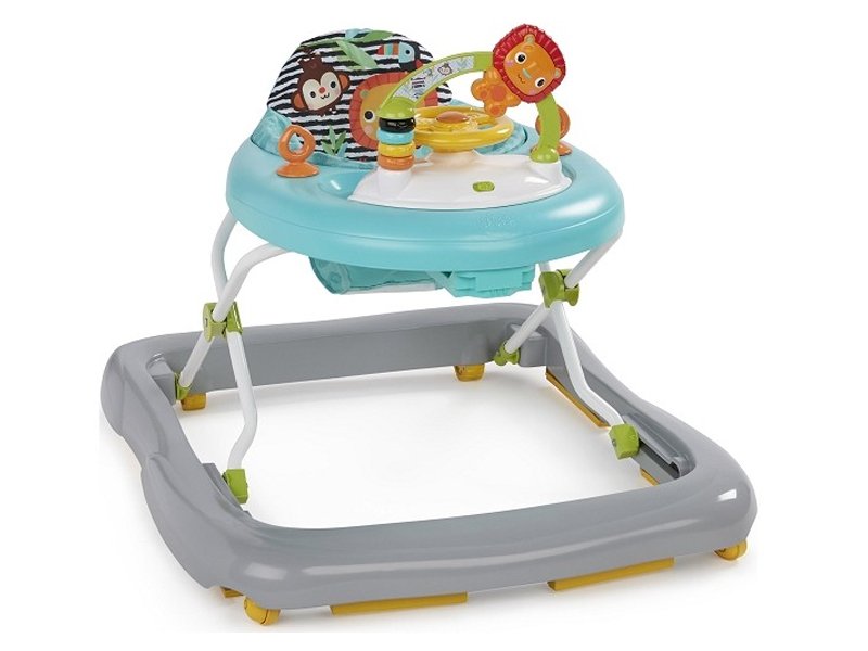 Kids II Dubak, Šetalica za bebe Zig Zag Zebra 11477, Plavo-siva