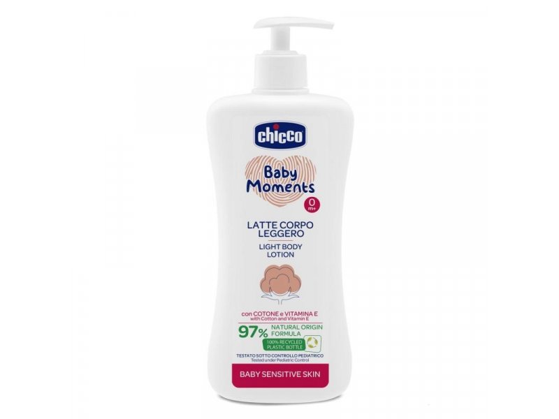 Chicco Baby Moments Sensitive Losion za telo, 500 ml