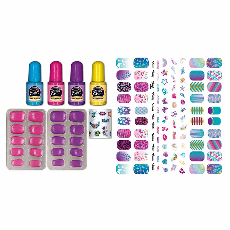 CLEMENTONI Crazy chic сет нокти "glow in the dark" (6+ год) Најголема