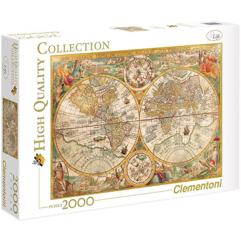 CLEMENTONI Slagalica 2000 dijelova Drevna mapa