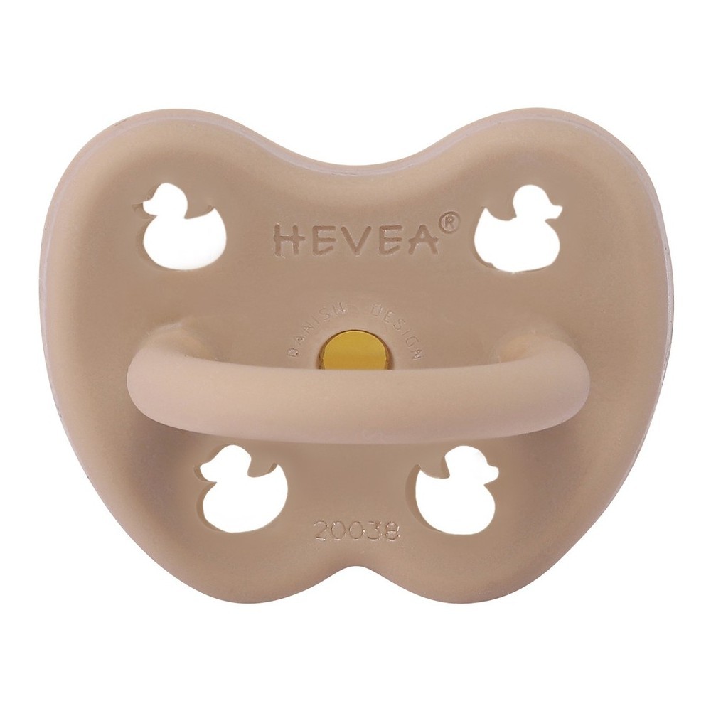 Hevea Okrugla cucla od prirodne gume, 3-36 meseca, Bež