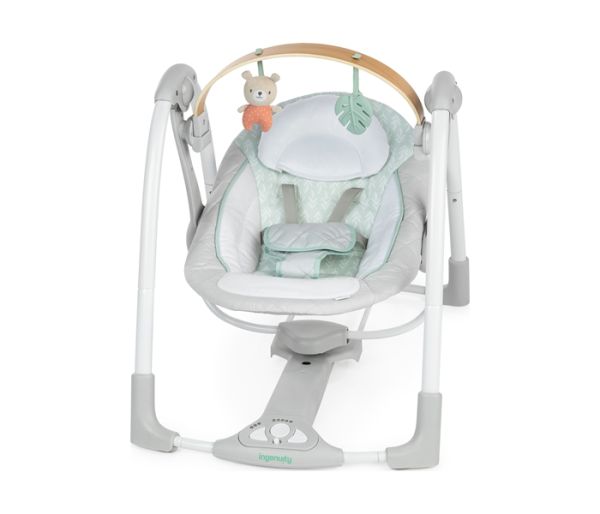 Kids II Ljuljaška za bebe Cozy Spot Swing'n Go, Siva