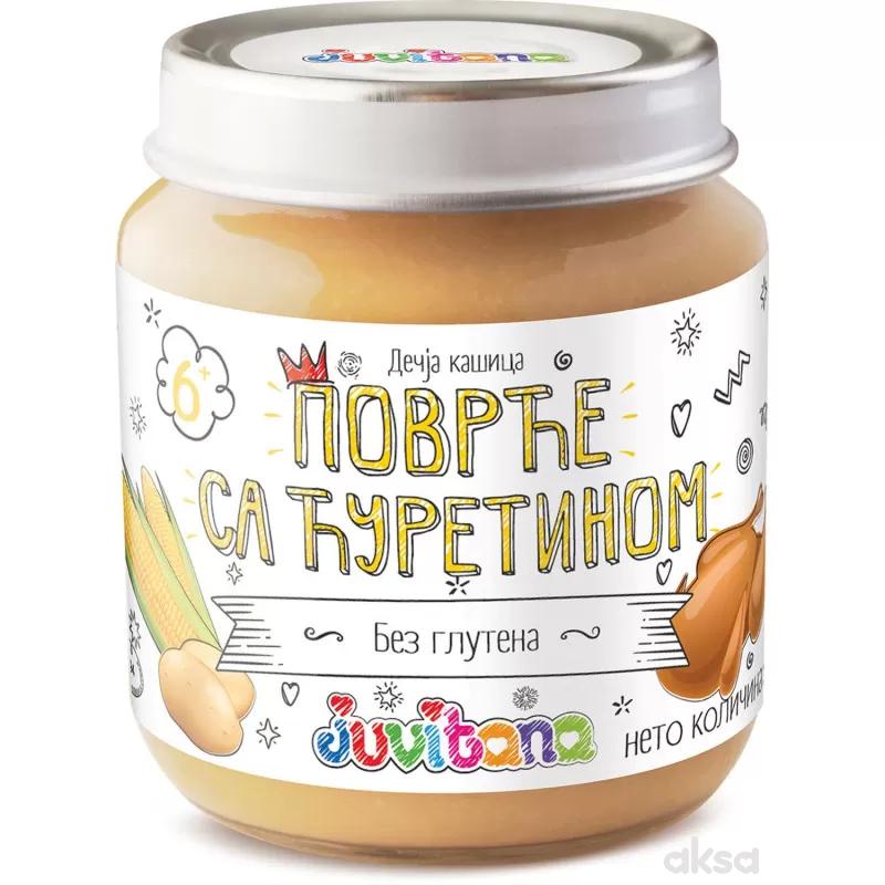 Dečija kašica - povrće sa ćuretinom, od 6. meseca, 128 g