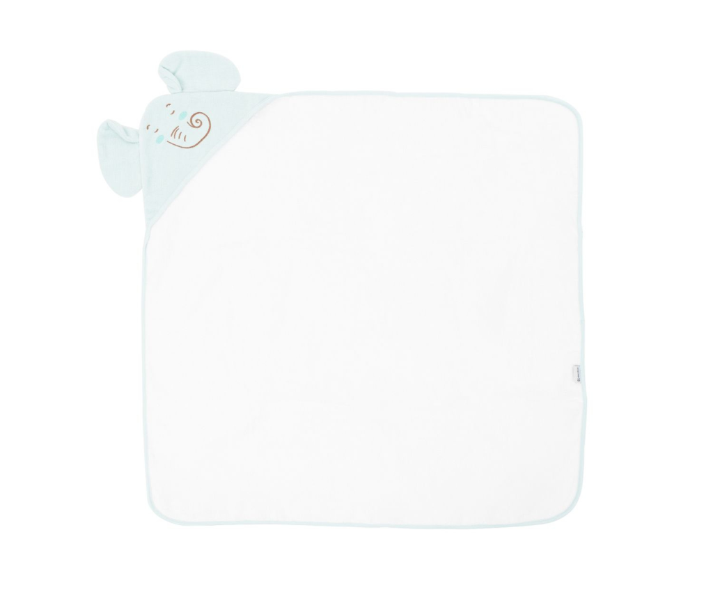 Kikka Boo Ručnik Elephant Time 90/90cm, Svijetlo Plavi
