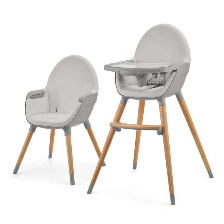 Kinderkraft Fini 2 high stolica za hranjenje dece 2u1 Grey