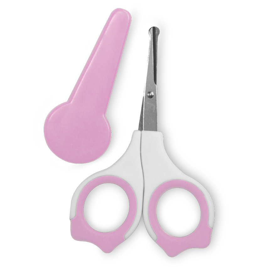 LORELLI Makazice za bebe sa poklopcem 0m+ roze