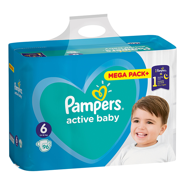 Pampers Pelene Active Baby 6, MB, 13-18 kg, 96/1