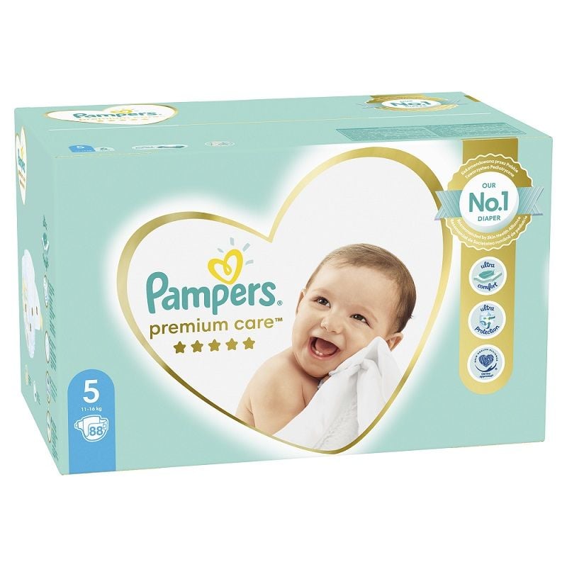 Pampers pelene premium MB 5 junior 11-16kg 88kom
