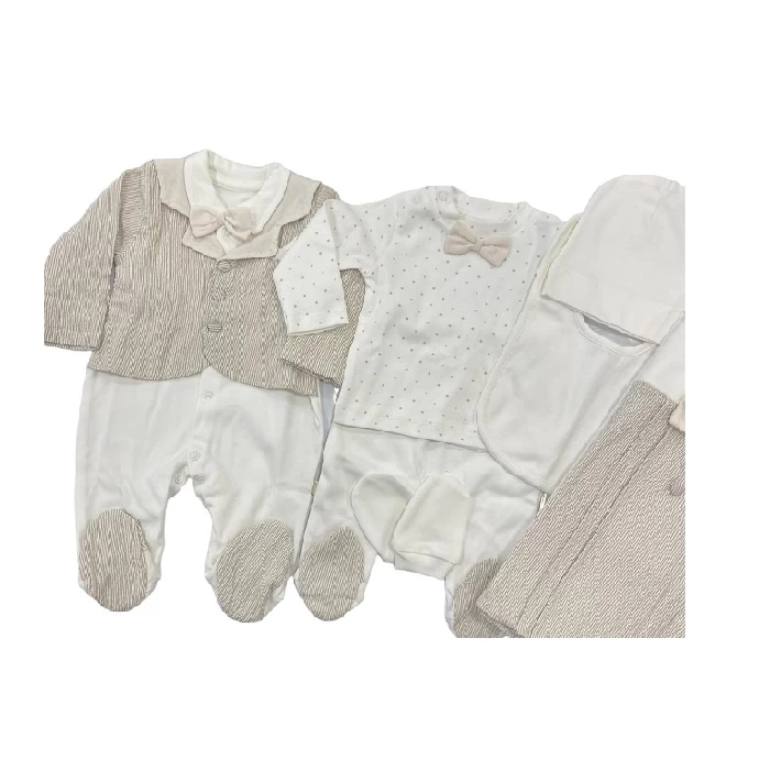 Set za bebe 243845, 10 delova, Bež
