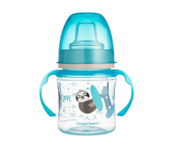 Canpol Babies Čaša za bebe "Exotic Animals" 120ml plava