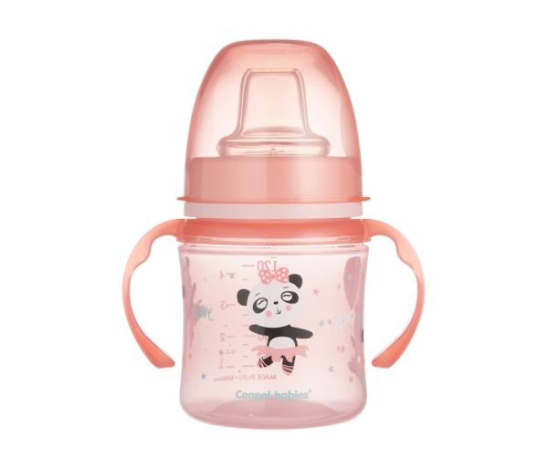 Canpol Babies Čaša za bebe "Exotic Animals" 120ml roze