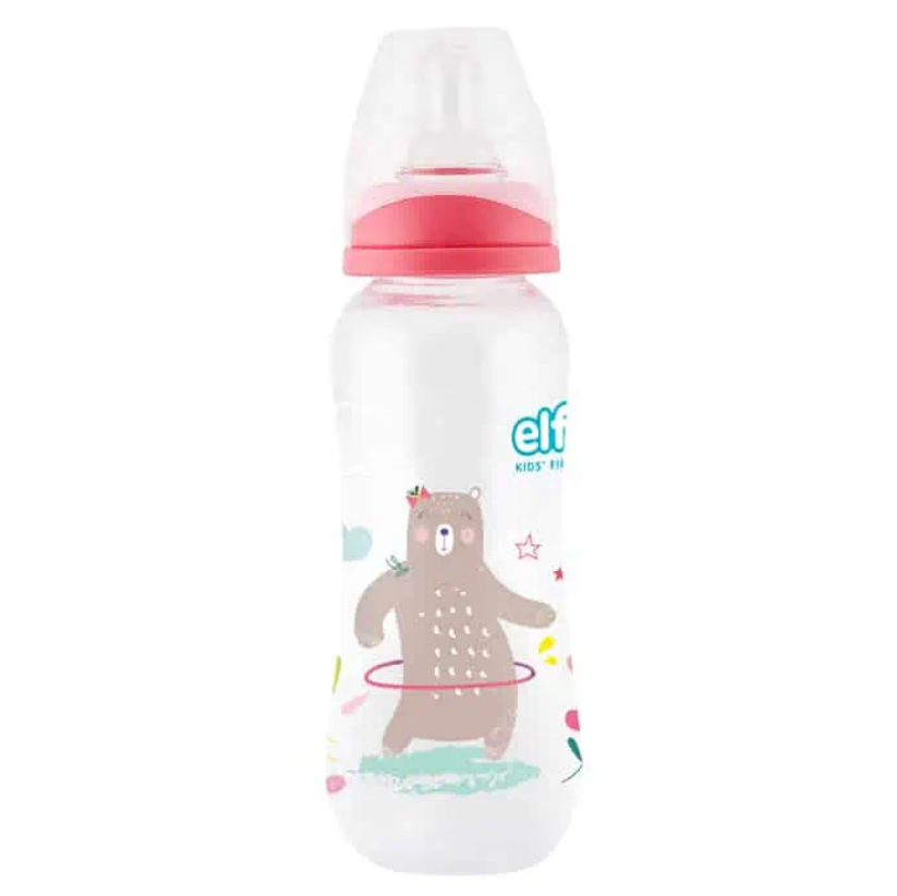 ELFI Plastična flašica Super Clear FUN IN THE PARK 250 ml roze