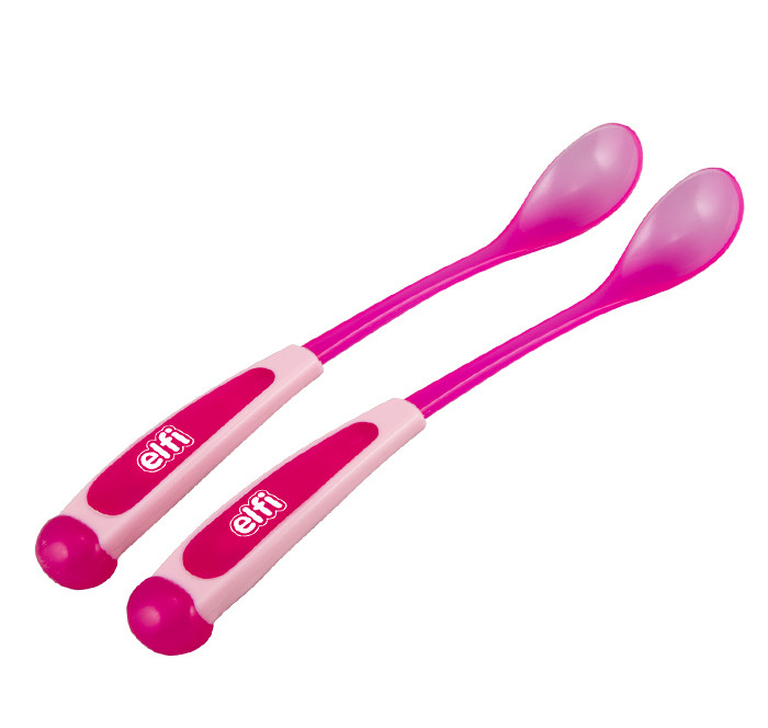 ELFI Set kašika sa dugačkom drškom 2/1 roze