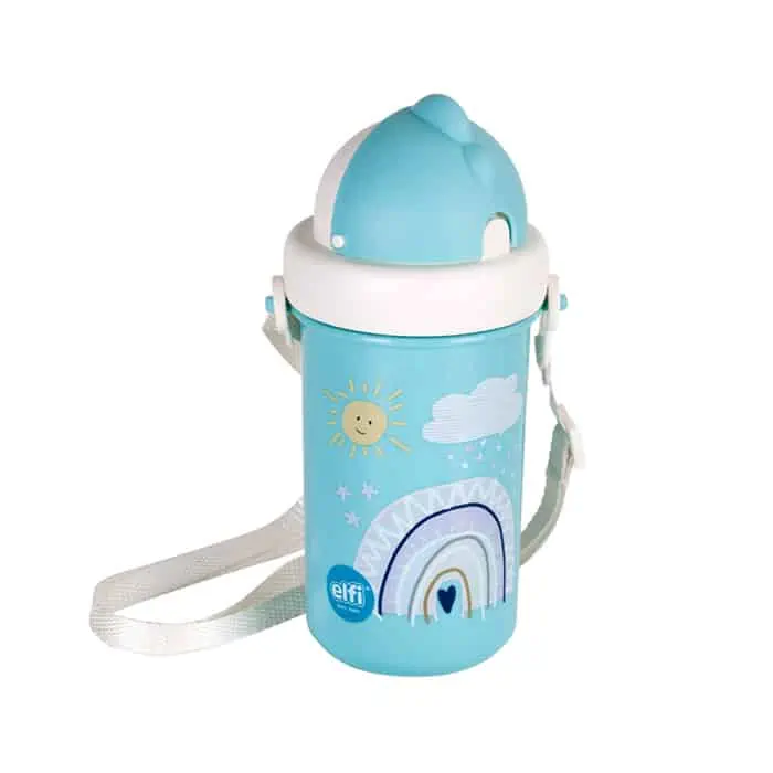 ELFI Šolja sa slamčicom Fantasy 360 ml plava