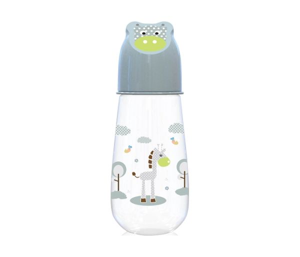 LORELLI Flašica za bebe Animals 125 ml siva