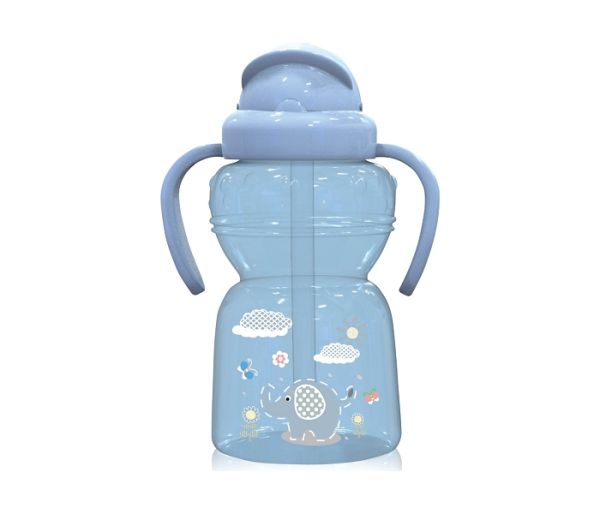 Lorelli Bertoni sportska flašica sa slamčicom i ručkama animals 12 m + moonlight blue 325ml 10200770001