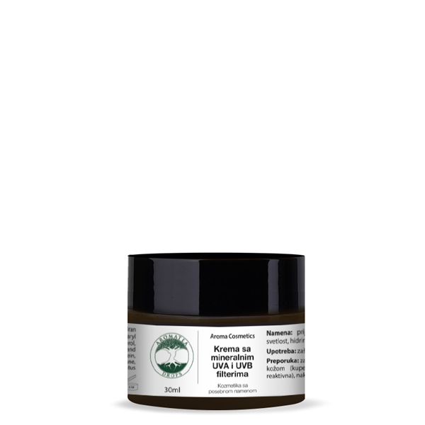 AROMA TEA DROPS Dnevna krema za lice sa mineralnim UVA i UVB filterima