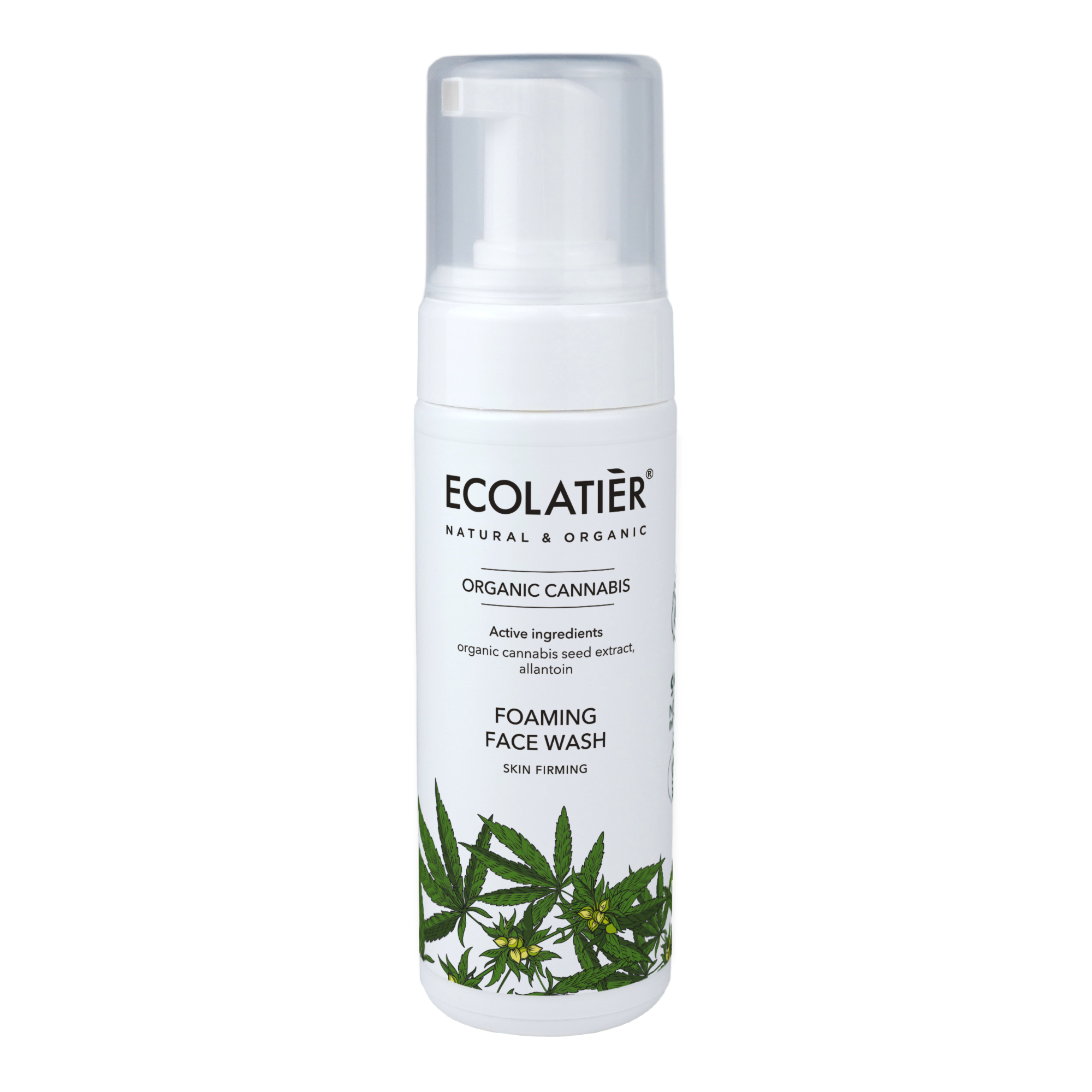 ECOLATIER Пена за миење лице organic cannabis, 150 ml | Најголема ...