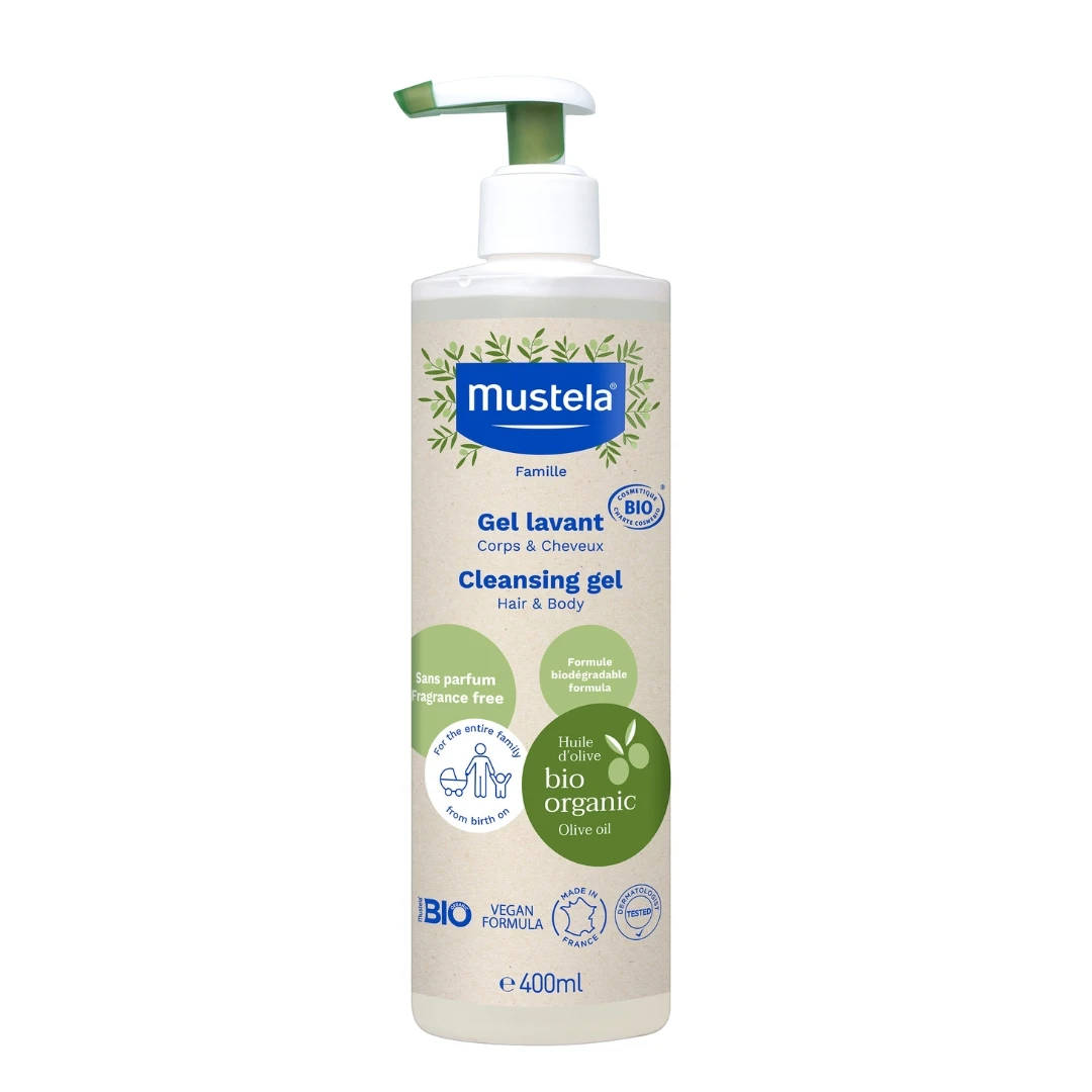 Mustela® Šampon i gel za tuširanje BIO ORGANIC 400 mL