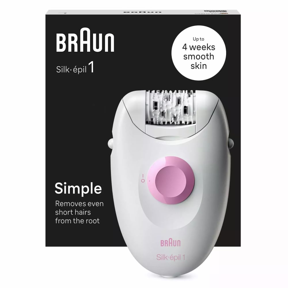 BRAUN SE1-000 Epilator, Silk-epil, Bijela