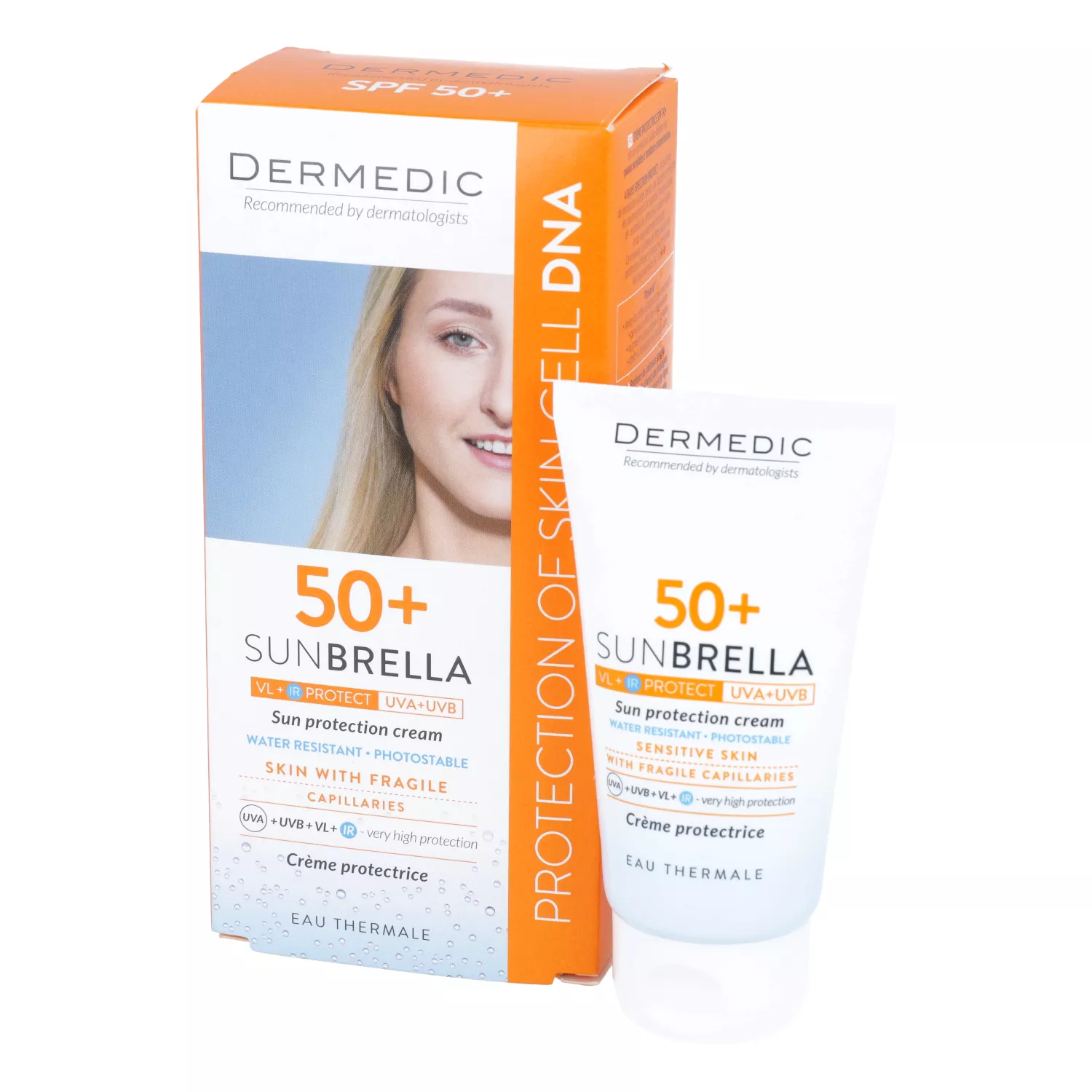 DERMEDIC SUNBRELLA SPF-50+ Крем за заштита од сонце 50 ml | Најголема ...
