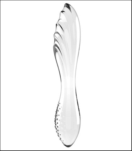 Satisfyer Double Crystal Glass Double Ended Dildo Clear