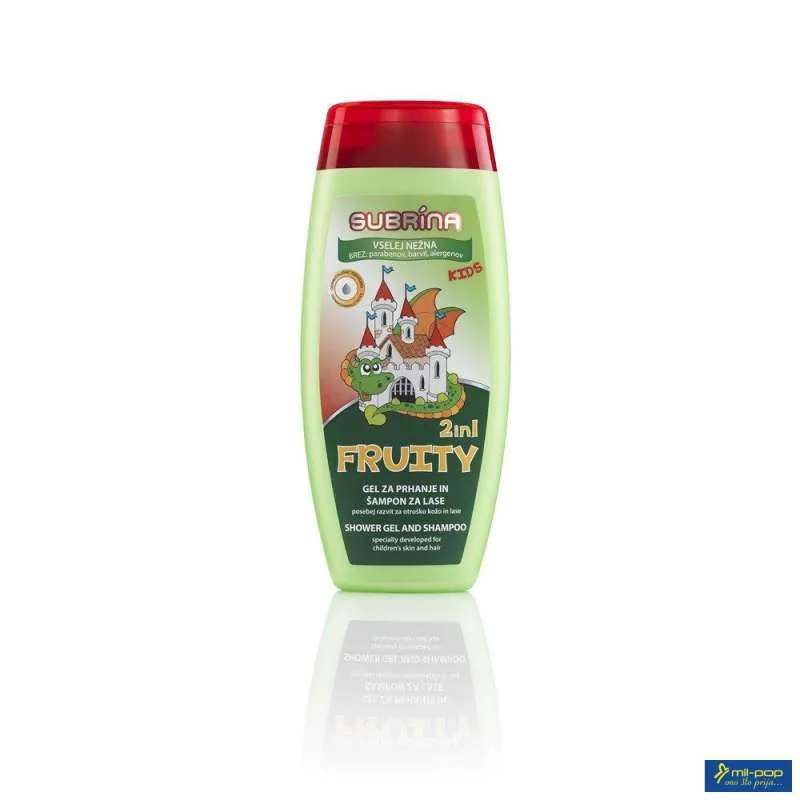 SUBRINA KIDS gel za kupku + šampon 250 ml