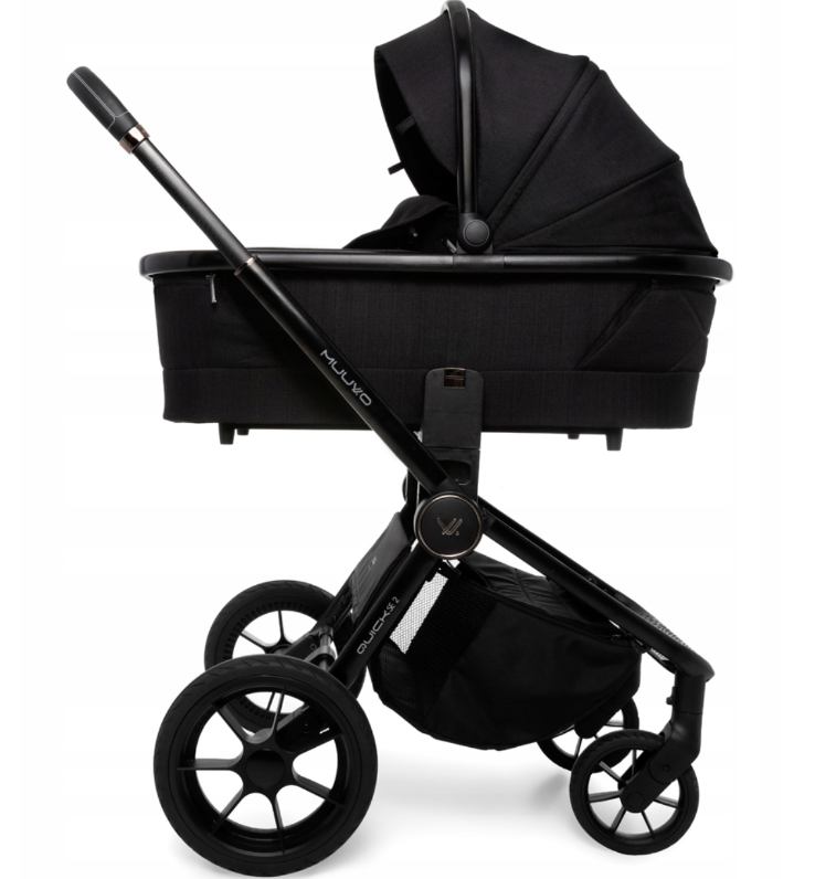 Muuvo Kolica za bebe Quick SE 2u1, 0-22 kg, Crna