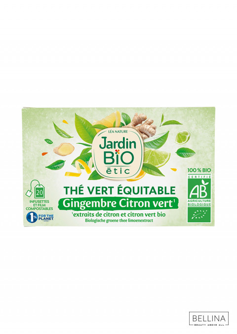 JARDIN BIO Органски чај од ѓумбир, лимета и зелен чај - 30 гр ...