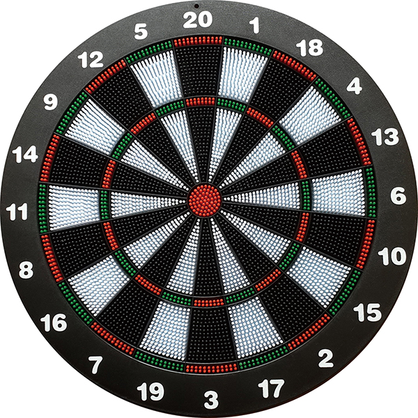 BODY SCULPTURE Dart Ts Soft Dartboard 43104, pikado, crna | Ananas