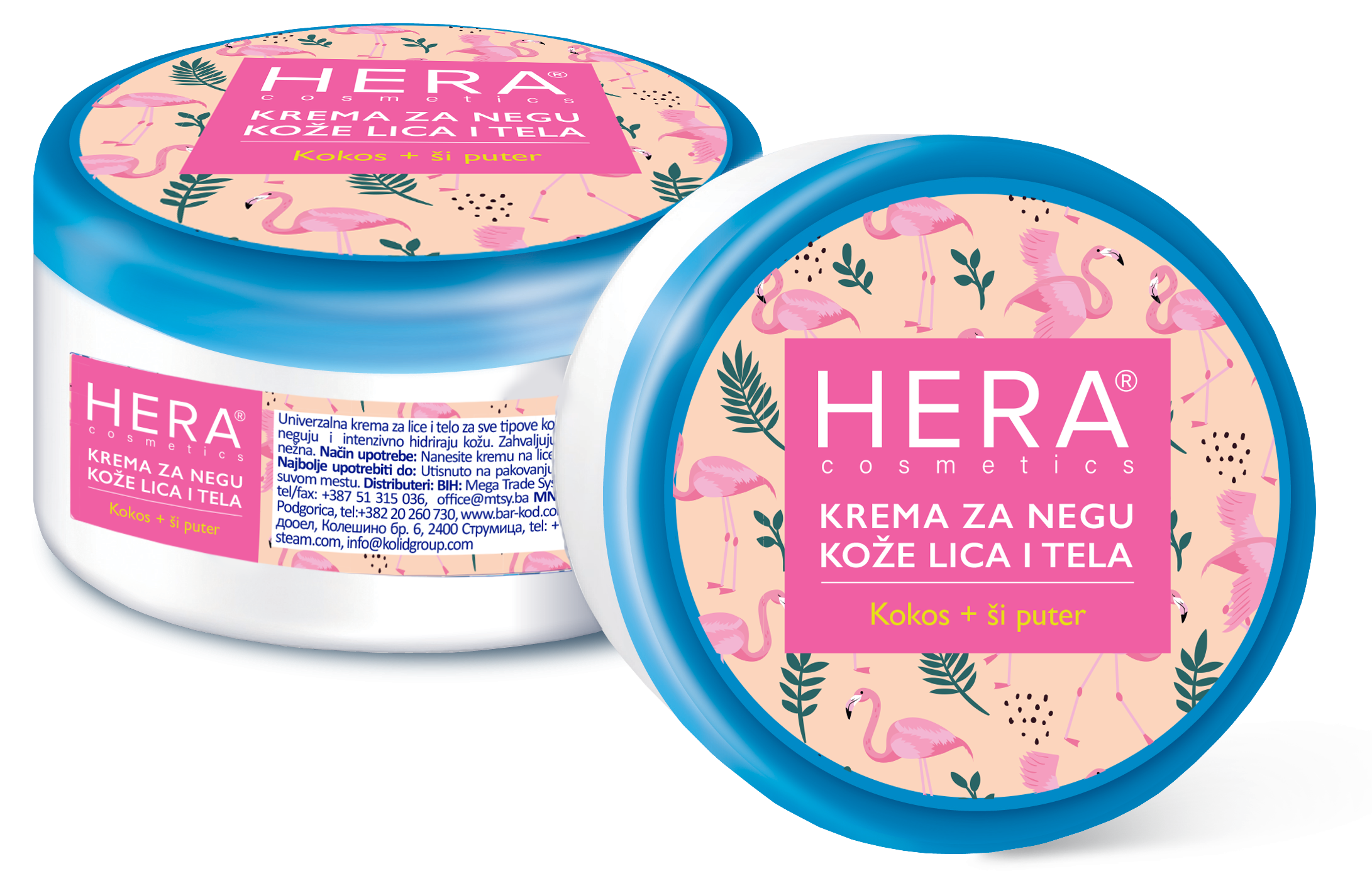HERA Krema za lice i telo Kokos i ši puter 200ml | Online prodaja | Ananas