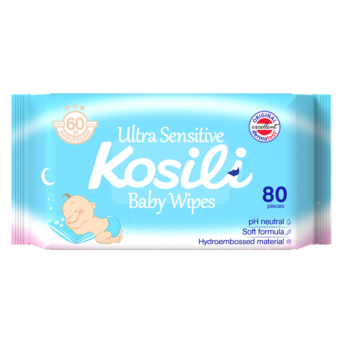 Ultra Sensitive vlažne maramice- plave, 80 kom