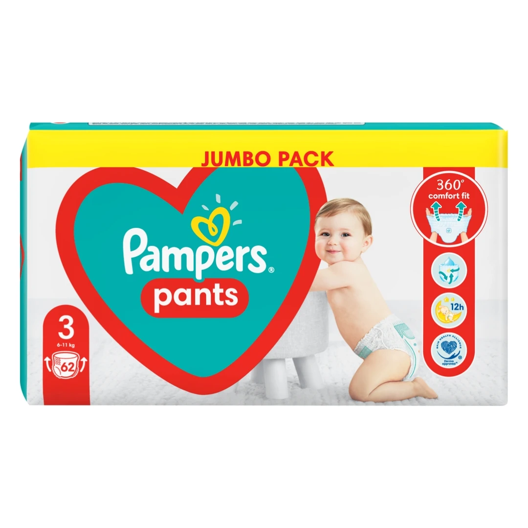 Pampers Pelene Pants 3, Jumbo, Midi, 60/1