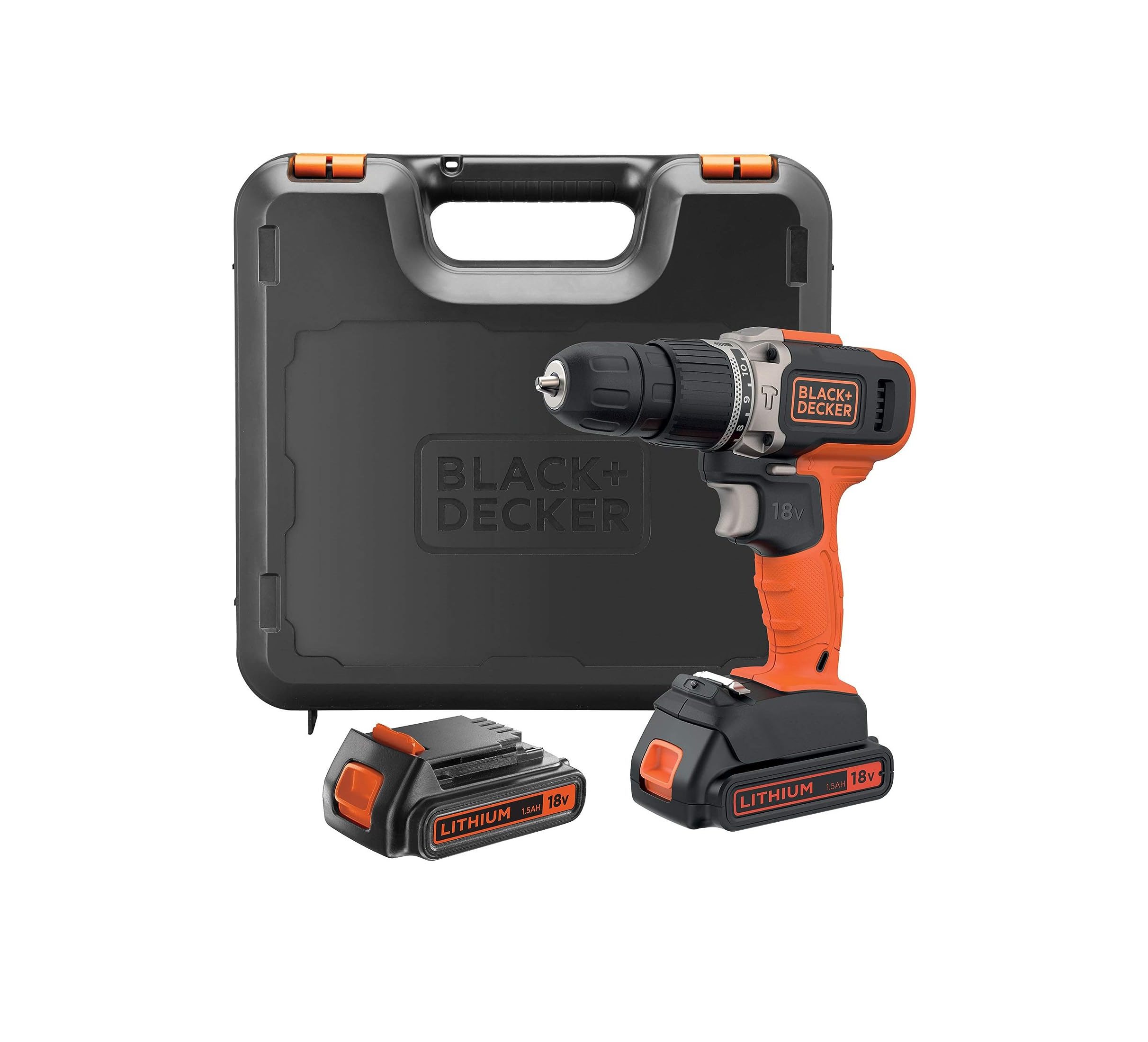 Black&Decker BCD003C2K Akumulatorska bušilica/bušilica, 2x1.5Ah
