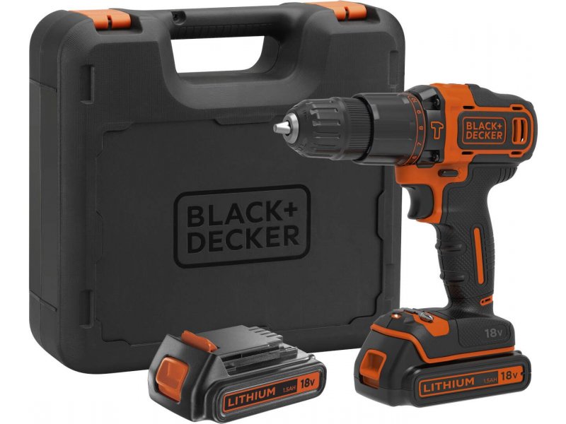 Black + Decker Aku udarna bušilica-odvijač BDCHD18KB