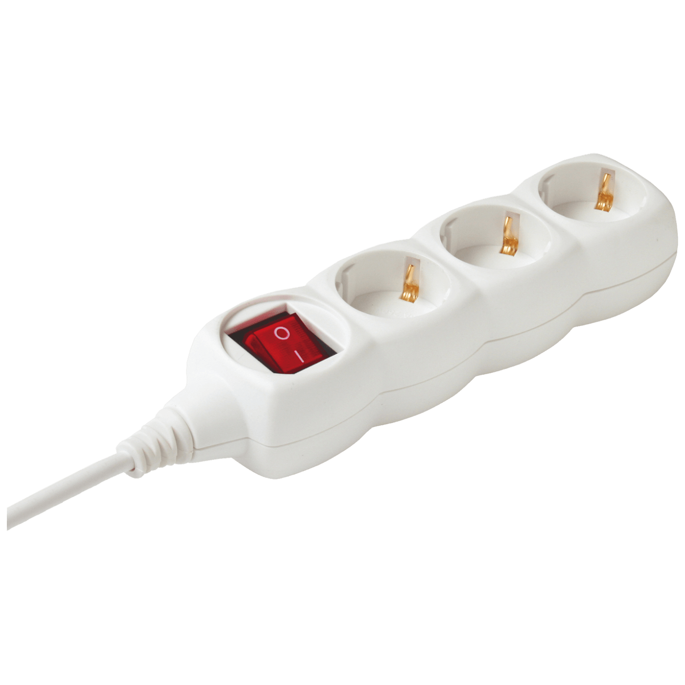 Home Produžni kabel, 3 utičnice, prekidač za uključivanje/isključivanje, 5m, bijeli