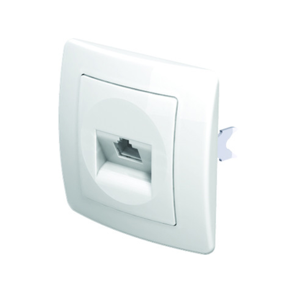 TEM Приклучок компјутерски rj45 8/8 cat5e бела економик | Најголема ...