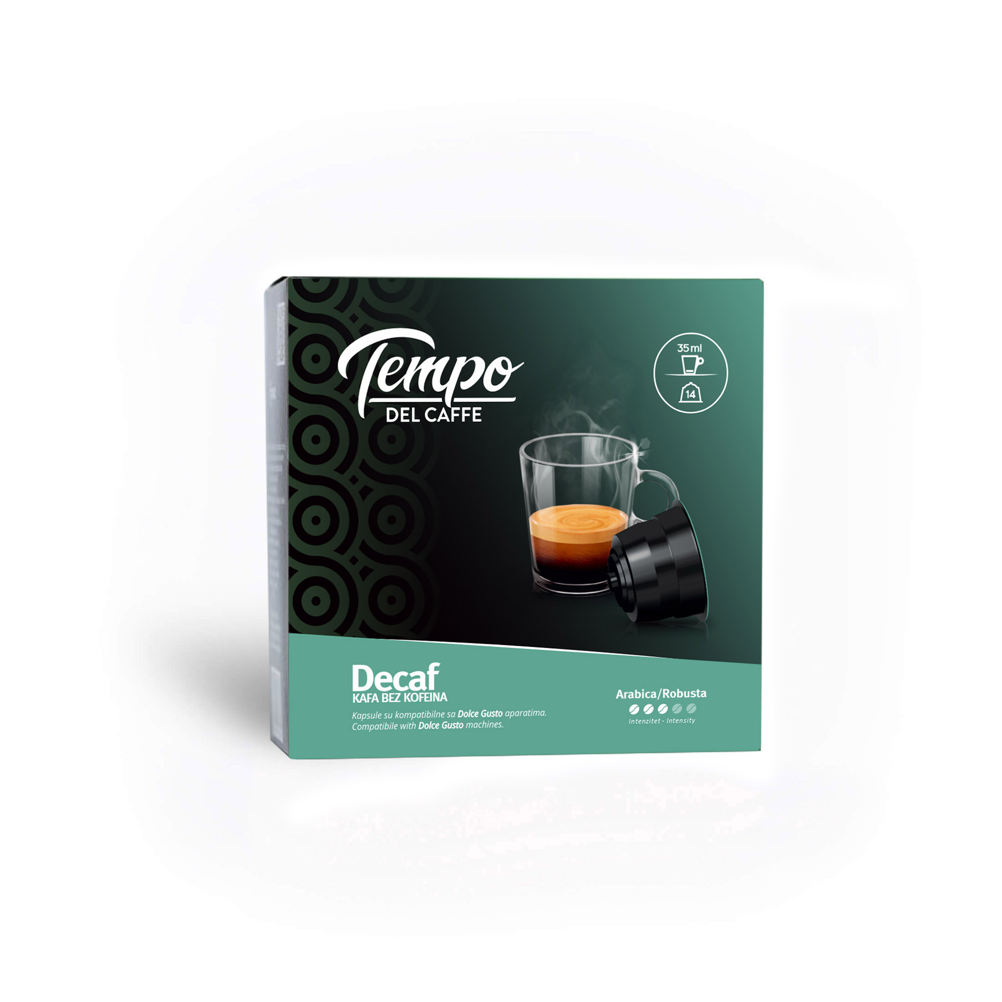 TEMPO DEL CAFFE Kapsule za Dolce Gusto Espresso Decaf, 14 kapsula