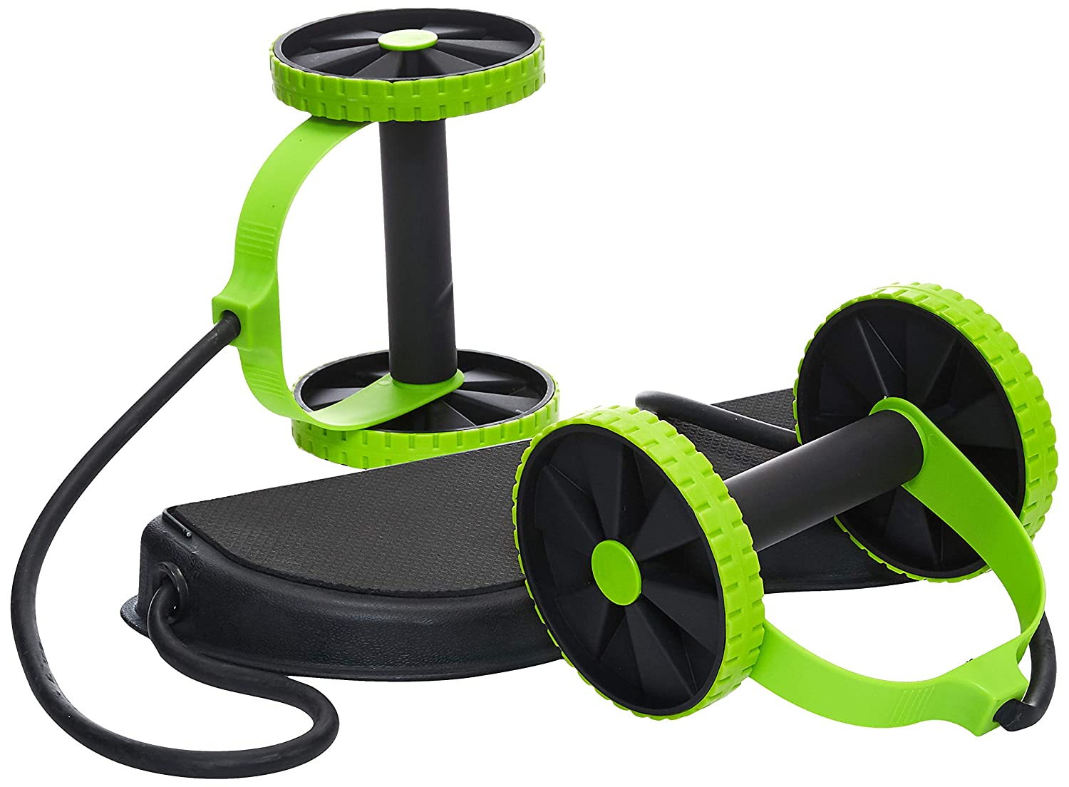 Multifunkcionalni roler za vežbanje, Sa podlogom, Crno-zeleni | Online ...