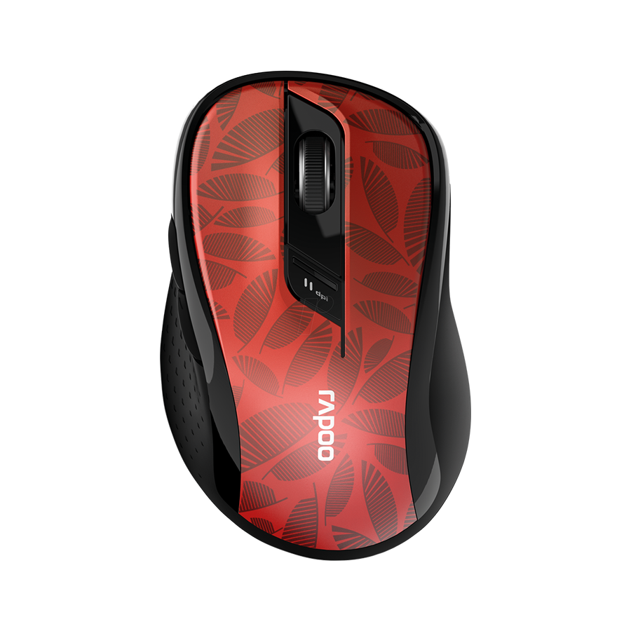 Rapoo Miš M500 Trendy Wireless Multi-Mode, R-18589, Tamno crveni