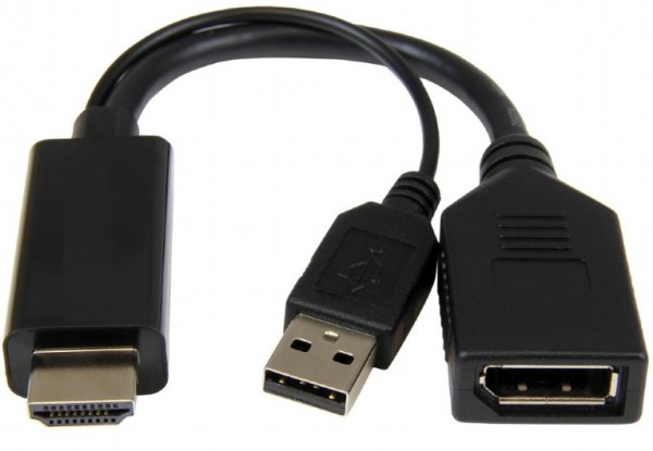 HDMI adapter A-HDMIM-DPF-01 Aktivni 4K crni