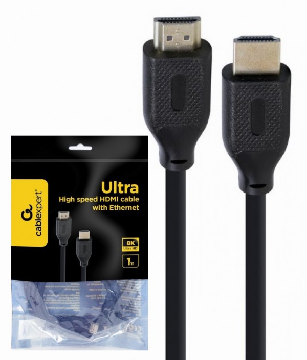 HDMI kabl CC-HDMI8K-1M v.2.1 ethernet podrška UHD/8K TV 1m crni