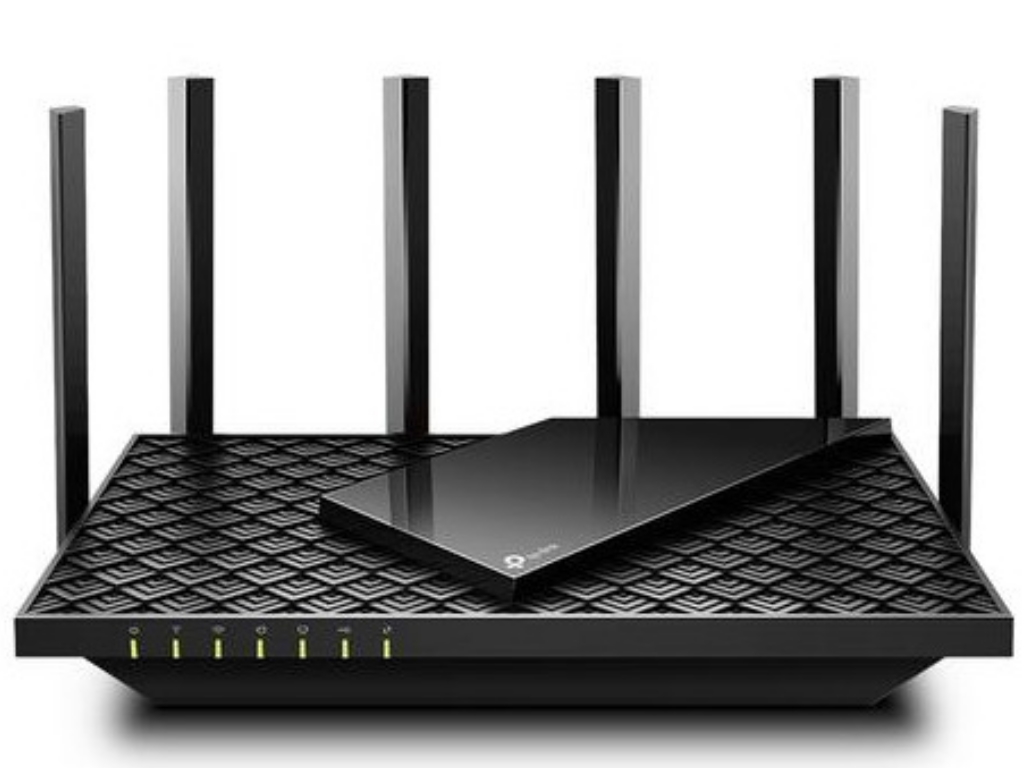 TP-Link Archer AX72 AX5400 Dual-Band Gigabit Wi-Fi 6 Router, 574 Mbps (2.4 GHz) + 4804 Mbps (5 GHz), 6× Antennas, Qualcomm 1 GHz Dual-Core CPU, 1× G WAN + 4× G LAN, 1 x USB 3.0, 4x4 MIMO,OFDM